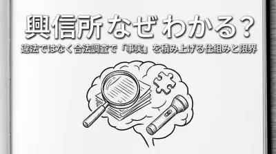 興信所 なぜ わかる？違法ではなく合法調査で「事実」を積み上げる仕組みと限界