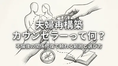 夫婦 再構築 カウンセラーって何？不倫後の関係修復で頼れる範囲と選び方