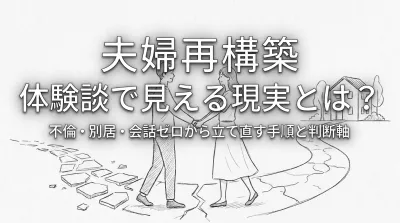 夫婦 再構築 体験談で見える現実とは？不倫・別居・会話ゼロから立て直す手順と判断軸