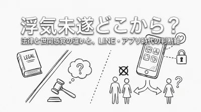 浮気 未遂 どこから？法律と世間感覚の違いと、LINE・アプリ時代の判断軸