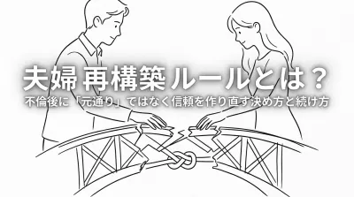 夫婦 再構築 ルールとは？不倫後に「元通り」ではなく信頼を作り直す決め方と続け方