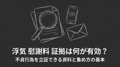 浮気 慰謝料 証拠は何が有効？不貞行為を立証できる資料と集め方の基本