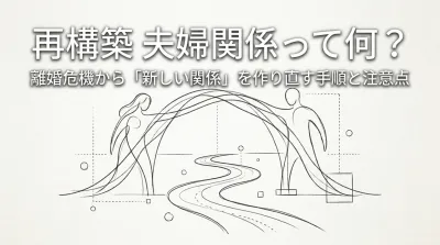 再構築 夫婦関係って何？離婚危機から「新しい関係」を作り直す手順と注意点