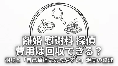 離婚 慰謝料 探偵 費用は回収できる？相場と「自己負担になりやすい」現実の整理