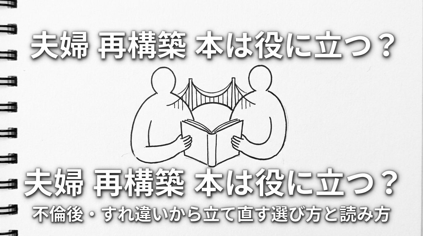 夫婦 再構築 本は役に立つ?不倫後・すれ違いから立て直す選び方と読み方
