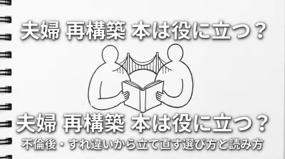 夫婦 再構築 本は役に立つ？不倫後・すれ違いから立て直す選び方と読み方
