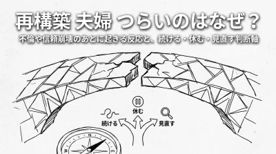 再構築 夫婦 つらいのはなぜ？不倫や信頼崩壊のあとに起きる反応と、続ける・休む・見直す判断軸