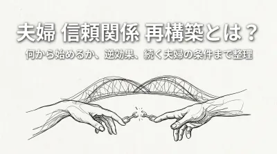 夫婦 信頼関係 再構築とは？何から始めるか、逆効果、続く夫婦の条件まで整理