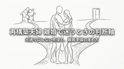 再構築 夫婦 離婚で迷うときの判断軸：元通りにしない修復と、離婚準備の進め方