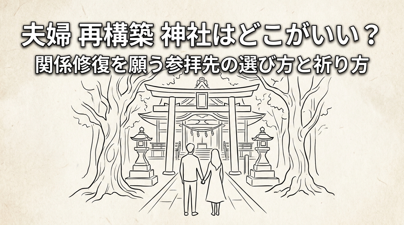 夫婦 再構築 神社はどこがいい？関係修復を願う参拝先の選び方と祈り方