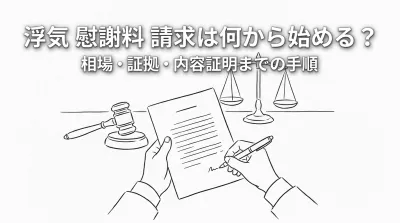 浮気 慰謝料 請求は何から始める？相場・証拠・内容証明までの手順