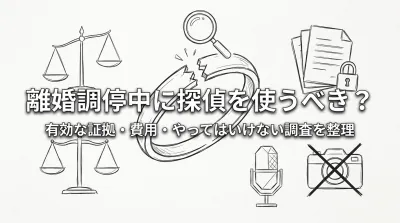 離婚 調停中 に 探偵を使うべき？有効な証拠・費用・やってはいけない調査を整理