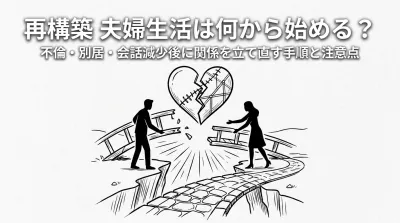 再構築 夫婦生活は何から始める？不倫・別居・会話減少後に関係を立て直す手順と注意点