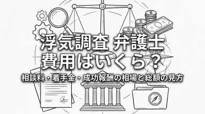 浮気調査 弁護士 費用はいくら？相談料・着手金・成功報酬の相場と総額の見方