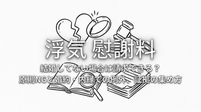浮気 慰謝料 結婚して ない場合は請求できる？原則NGと婚約・内縁での例外、証拠の集め方