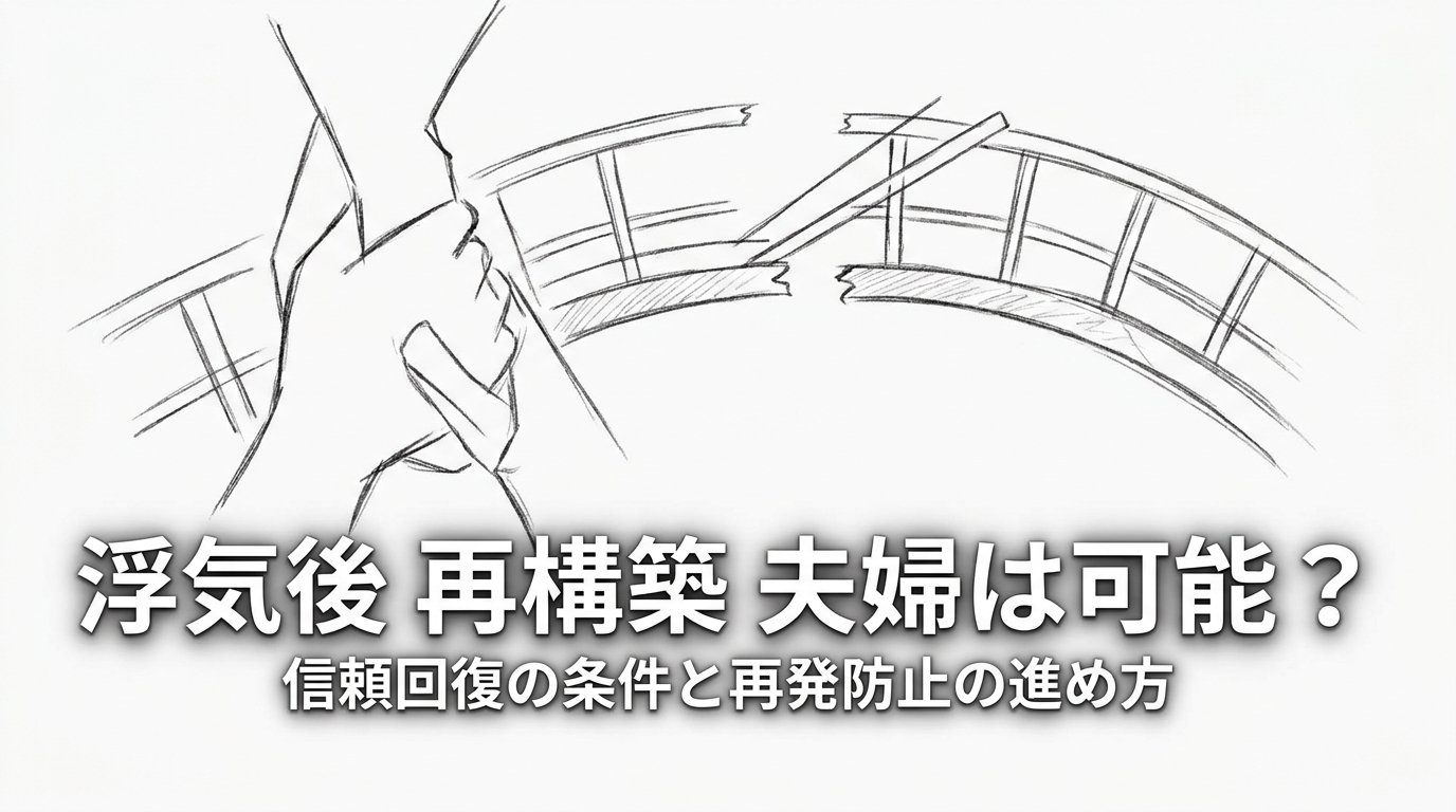 浮気後 再構築 夫婦は可能?信頼回復の条件と再発防止の進め方