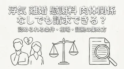 浮気 離婚 慰謝料 肉体関係 なしでも請求できる？認められる条件・相場・証拠の集め方