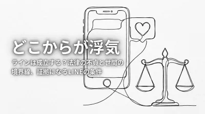 どこからが浮気 ラインは成立する？法律の不貞と世間の境界線、証拠になるLINEの条件