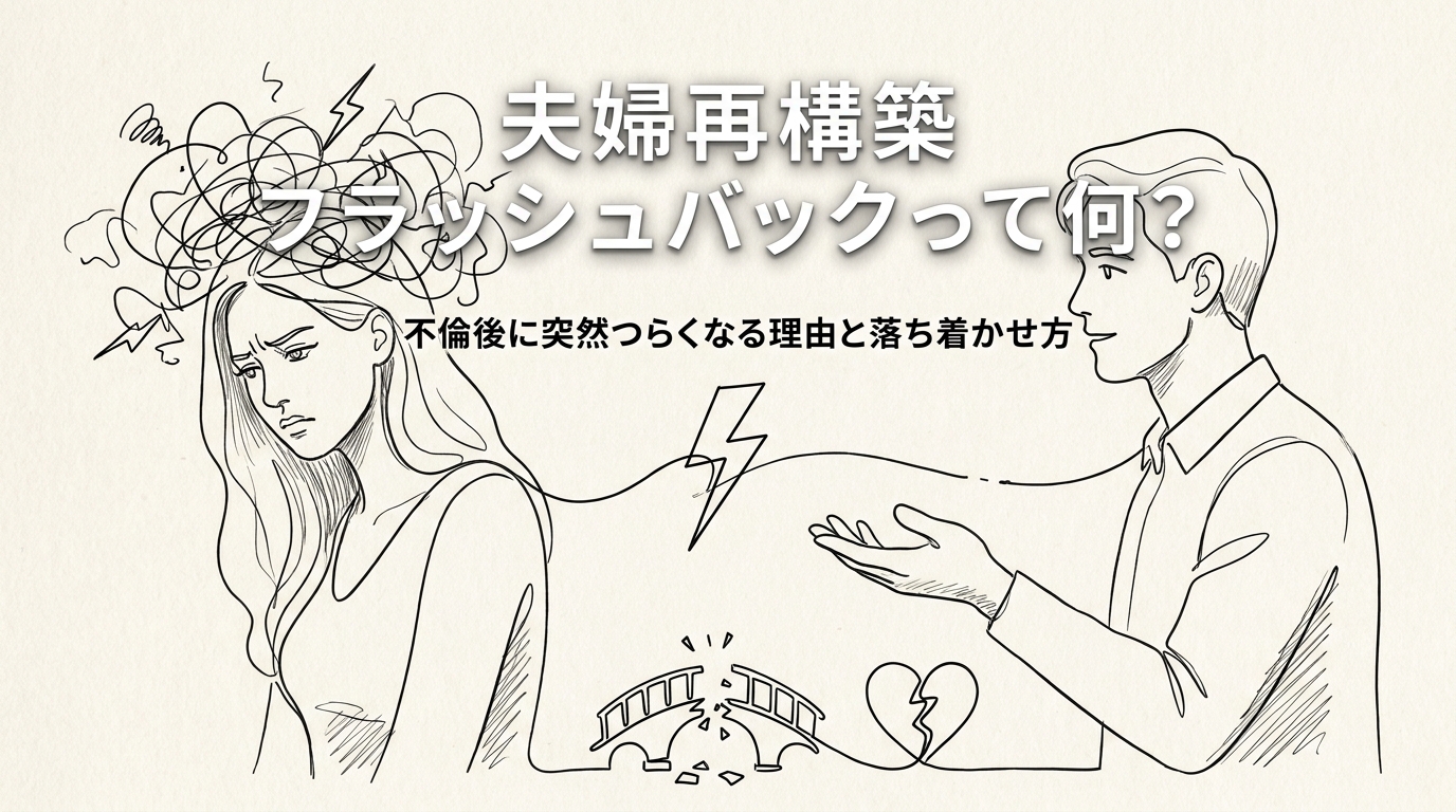 夫婦 再構築 フラッシュバックって何？不倫後に突然つらくなる理由と落ち着かせ方