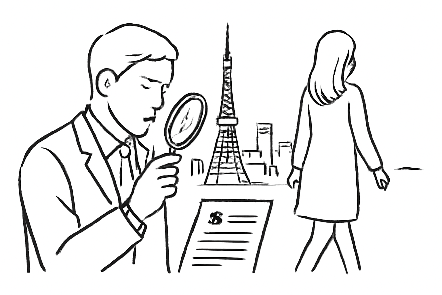 東京の浮気調査費用の目安